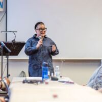 Kunnanjohtaja Katja Jaako-Körkkö toi kunnan tervehdyksen ja onnittelut.